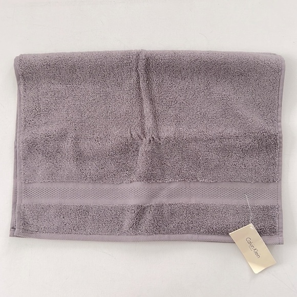 CK CALVIN KLEIN Home HAND terry  TOWEL Grey - Picture 1 of 2